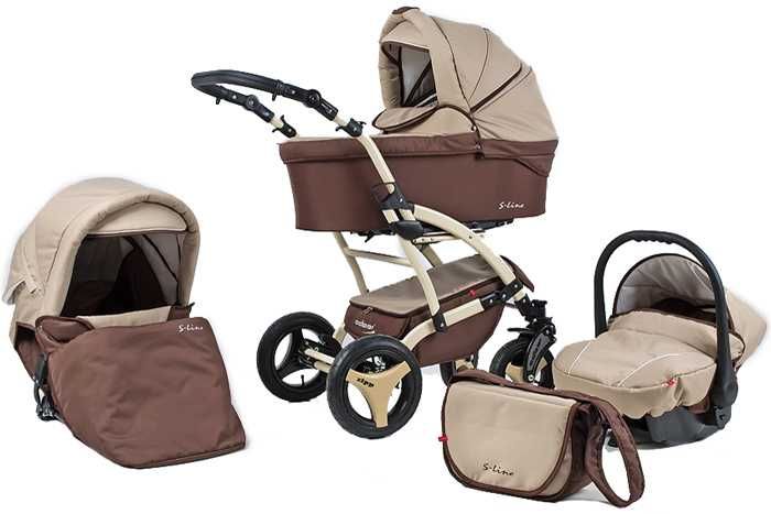 Детска количка С ПОДАРЪЦИ  Adbor S Line Бебешка