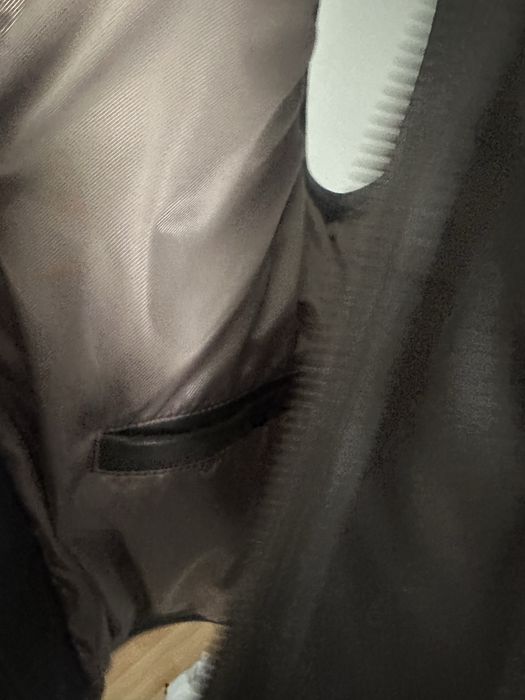 Vestă piele naturală moto maro M/L