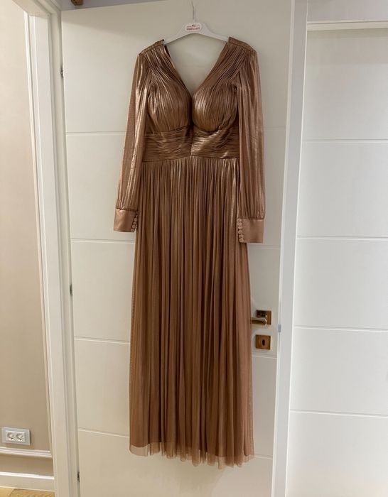 Rochie matase naturala White Lady