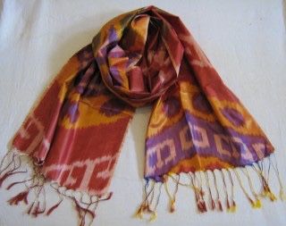 Шарфы национальный 100% щёлк ручная работа