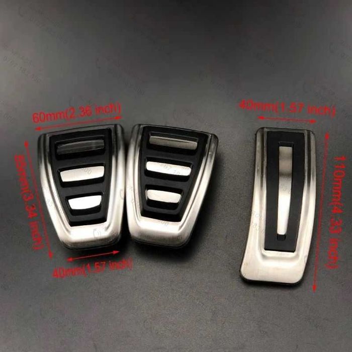 Set pedale inox Audi A6 4F C6, Audi Q5 transmisie manuala si automata