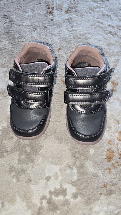 Pantofi copii fete din material sintetic Geox, Gri - B566DC_0NFBC_C1325