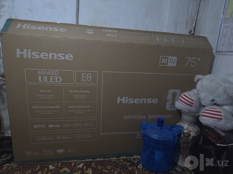 Hisense televizor 75 talik yangi