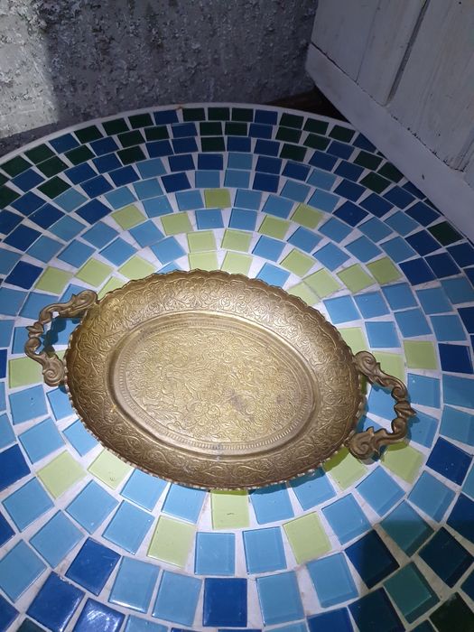 Стар месингов поднос