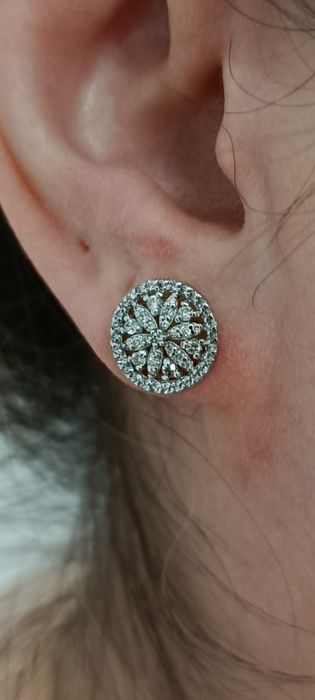 585 серьги золотые с бриллиантами