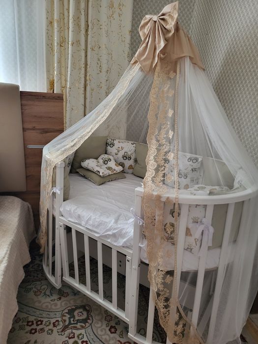 Манеж,бортик,балдахин,стойка