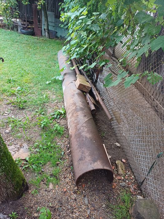 Teava groasa pentru pod acces lungime de 4.5 m diametru 40  cm grosime 8 mm- 1 cm