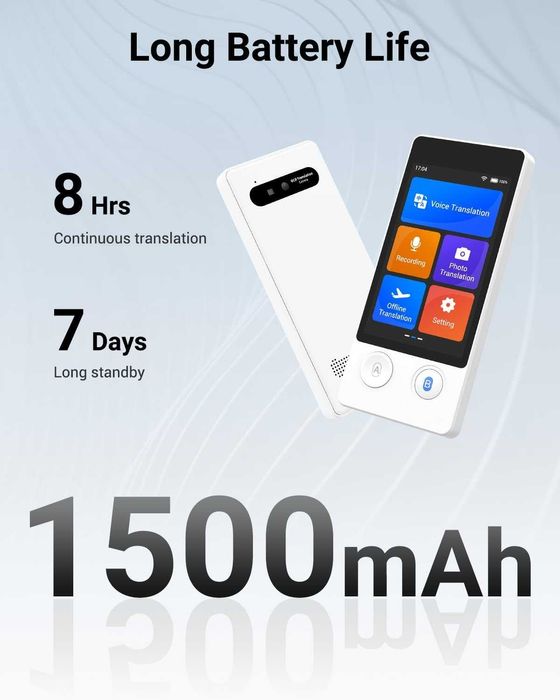 XUPURTLK Двупосочен гласов преводач в реално време -144 езика