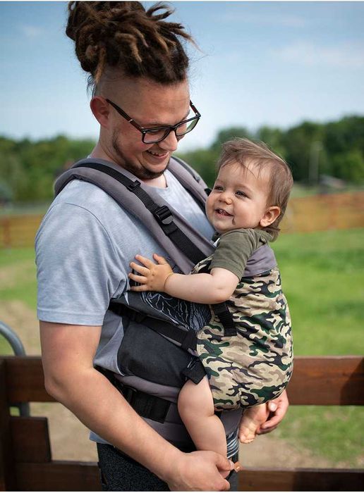 От 4+ месеца | Ергономична раница KinderHop MultiGrow - Moro