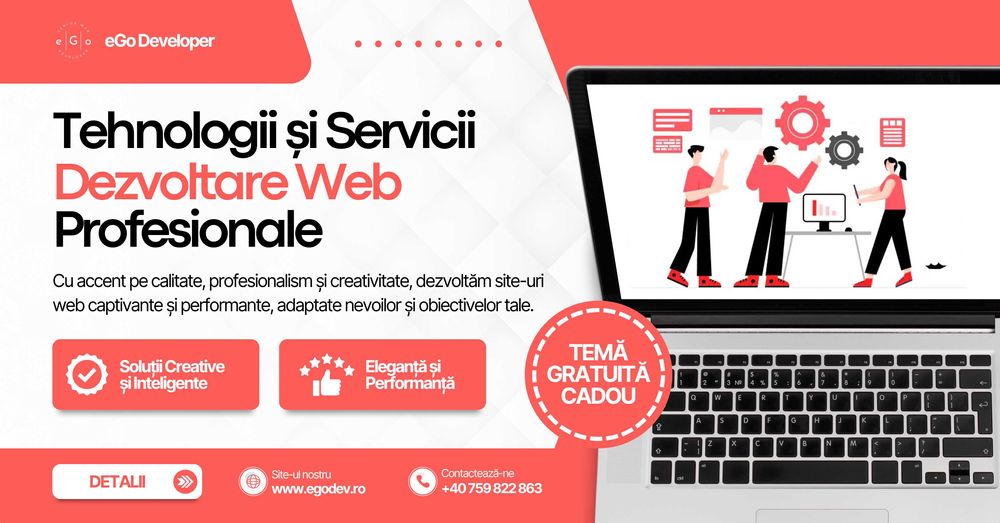 Creare Site Web | Design Grafic | Optimizare SEO - WordPress | Shopify