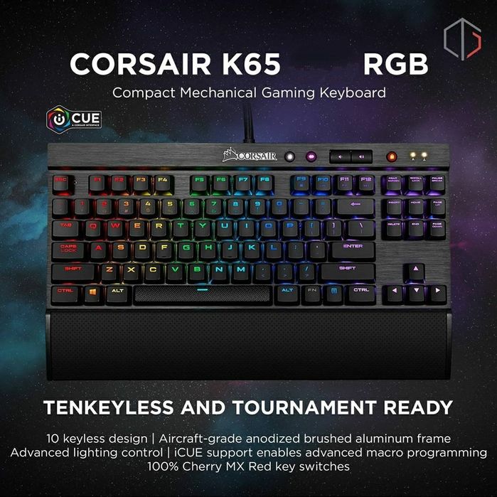 Corsair K65 RGB СКИДКА Rapidfire/свитчи speed Механическая Клавиатура