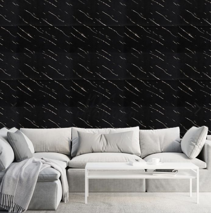 Самозалепващи пана Мрамор Черно с бяло