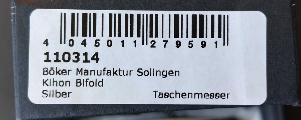 Джобен сгъваем нож Boker Solingen Kihon Bifold Silver - модел 2025 НОВ