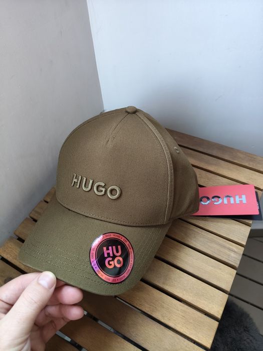 Hugo Jude șapcă unisex culoare kaki noua originala