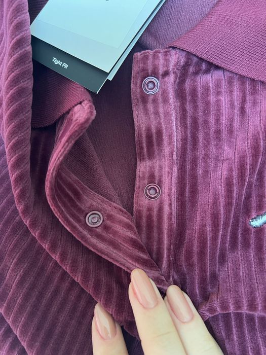 Top Jordan din catifea cu logo brodat