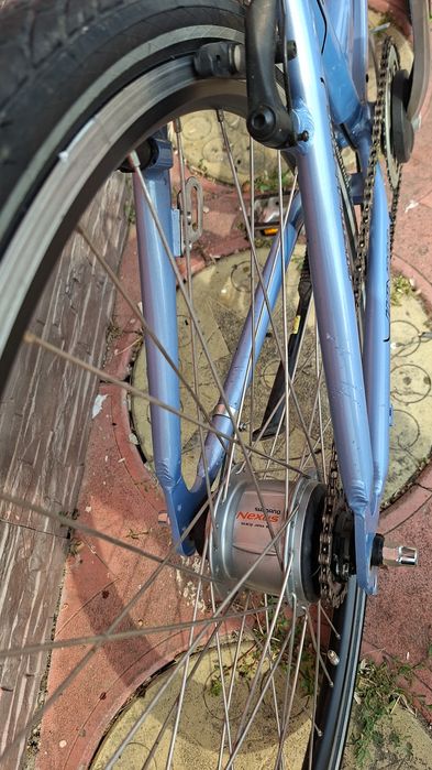 Bicicleta 28 Albastru usoara 8 viteze