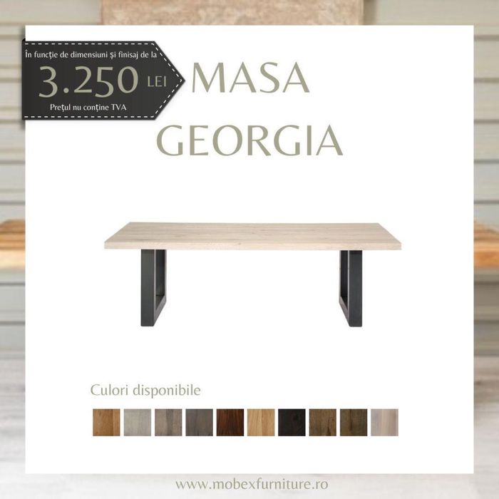 Masa din lemn de stejar-Posibilitate personalizare