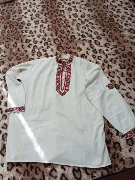 Автентична мъжка риза нова 100% кенар