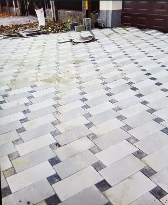 Укладка брусчатки, асфальта