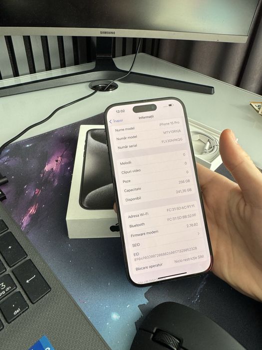 Iphone 15 Pro / 256 GB  / Baterie 86 %