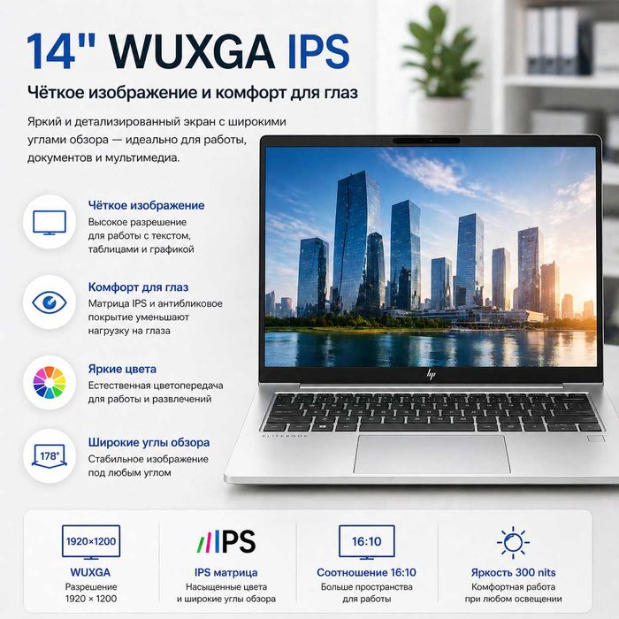 HP EliteBook 840 G11/ Core Ultra 7 / 16GB / 512GB / IPS/Гарантия 1 год