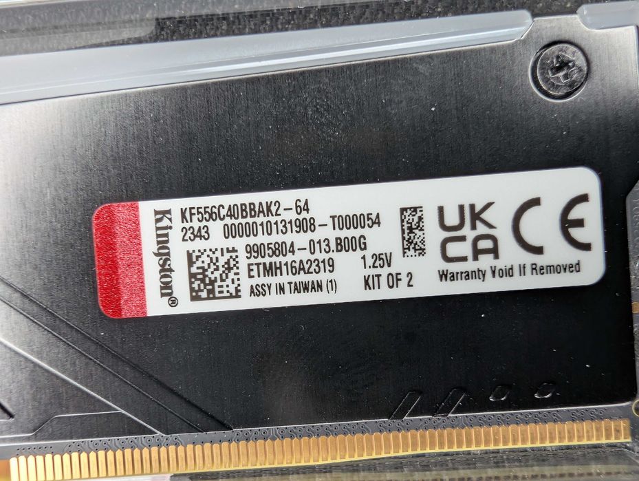 64GB DDR5 Kingston Fury 5600 CL40-40-40-80
