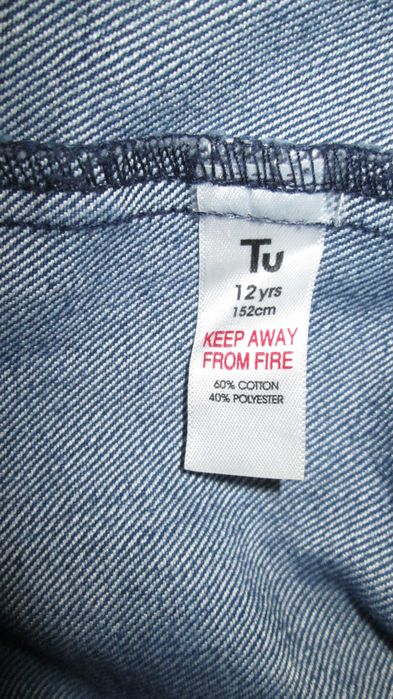 Лот дънков сукман с блузка р.152