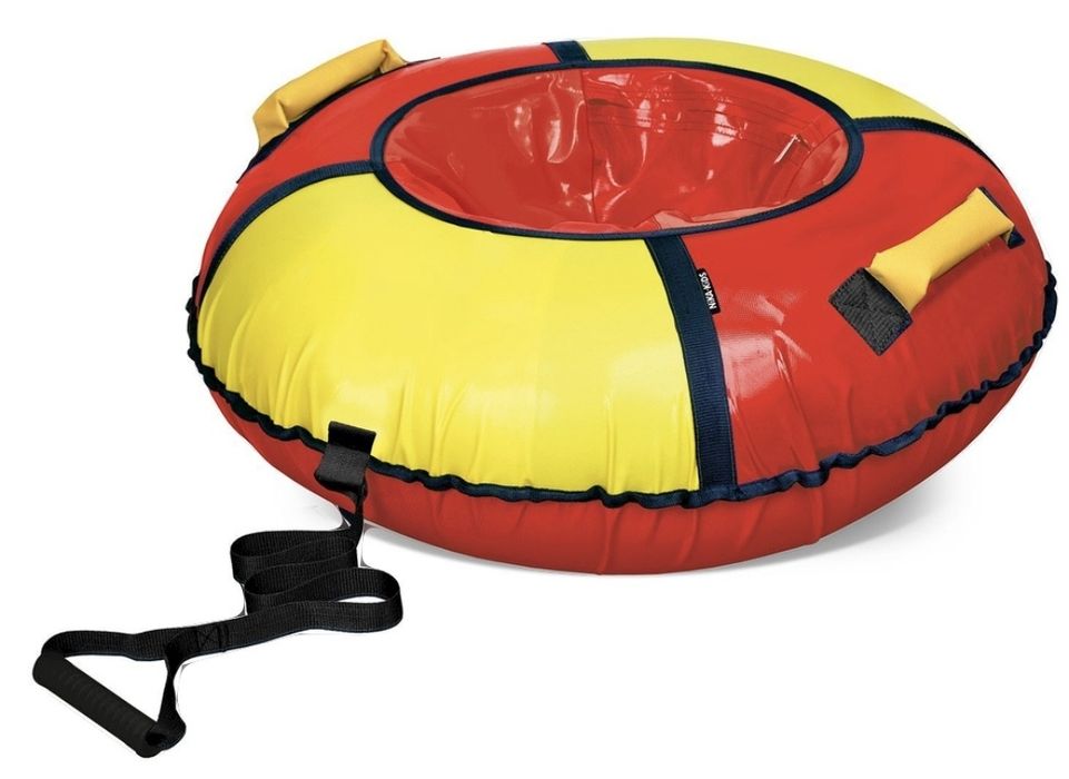 Ремонт ватрушки для катания и бананы