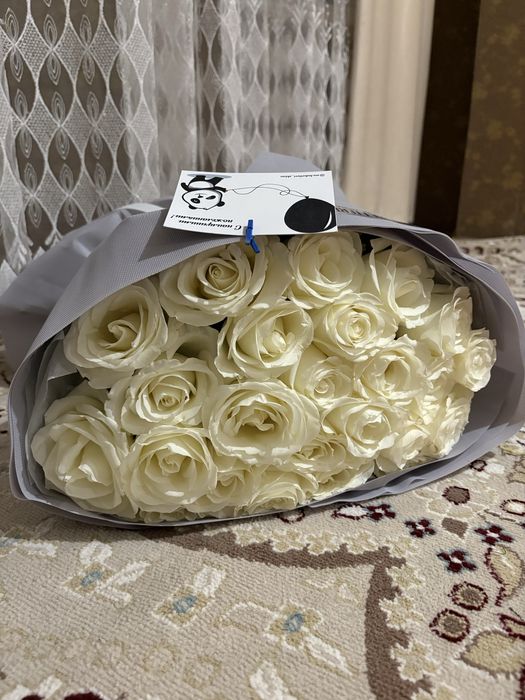 Цветы б/у сатылады. Свежий.