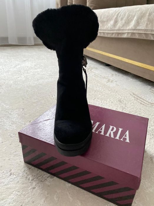 Сапоги замшевые новые