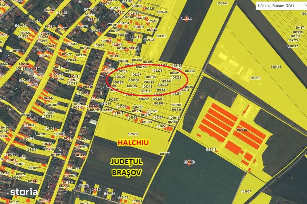 Teren intravilan cu PUZ si utilitati- 605 mp / Halchiu