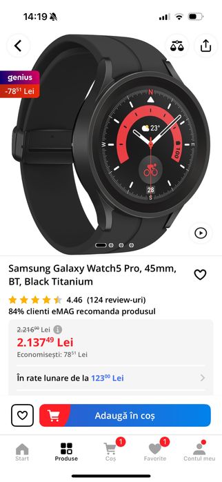 Smartwatch Samsung 5 Pro