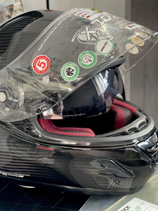 Cască moto X-Lite X-702 GT Ultra Carbon, mărimea M.