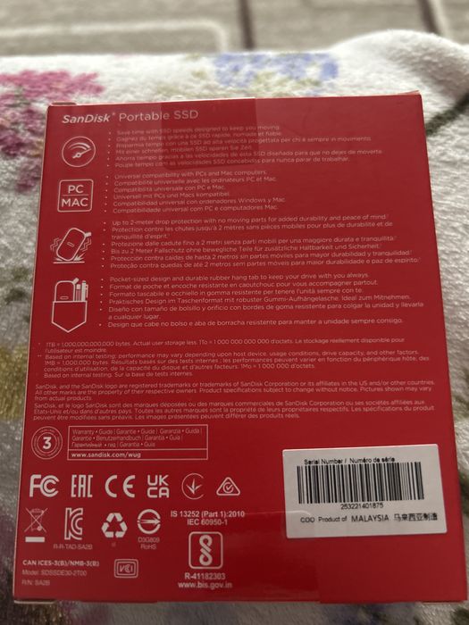 Sandisk  Ssd portabil 2tb