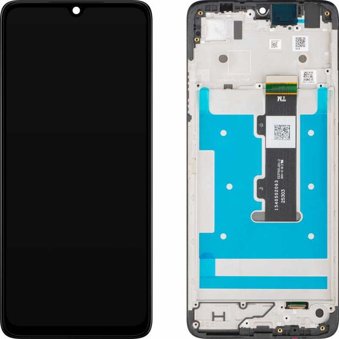 Нов Оригинален LCD Дисплей за Motorola Moto G06 Power / Рамка / Черен / Гаранция