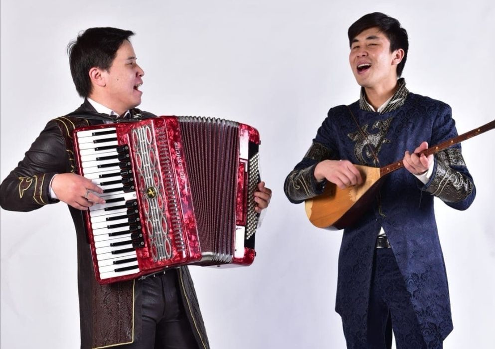 Домбра баян гитара - трио , Домбыра баян - дуэт