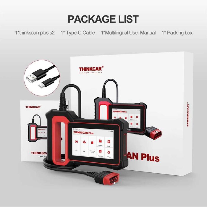 Diagnoza Tester Auto multimarca GizMondo® Launch THINKSCAN PLUS S7 + 5 functii service la alegere, din 28 functii disponibile, UPDATE life time