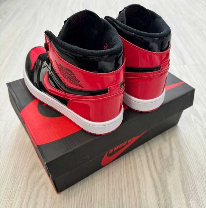 Nike Air force 1 Patent Bred 36-44 Fete/Baieti (cu verificare colet)