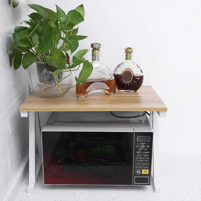 Дървена стойка за микровълнова фурна, плот  12