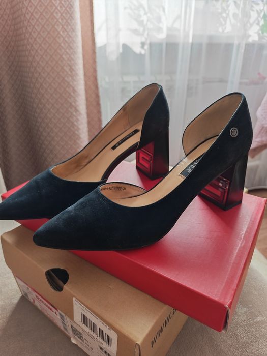 Туфли женские замшевые