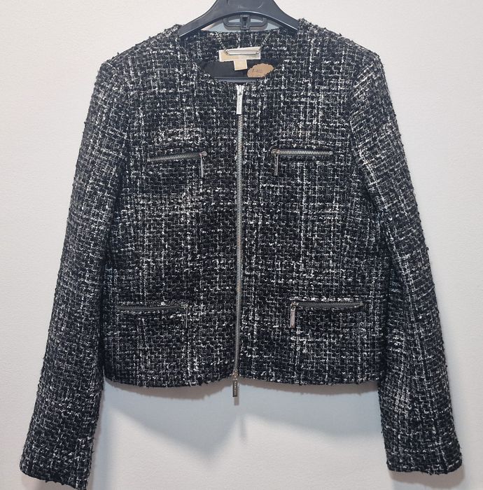 Jachetă Michael Kors tweed – mărime L (US 10)