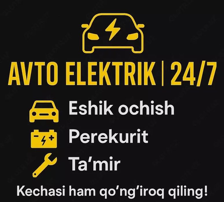 Avtoelektrik vizov hizmatlari moshina ocish мошина очш