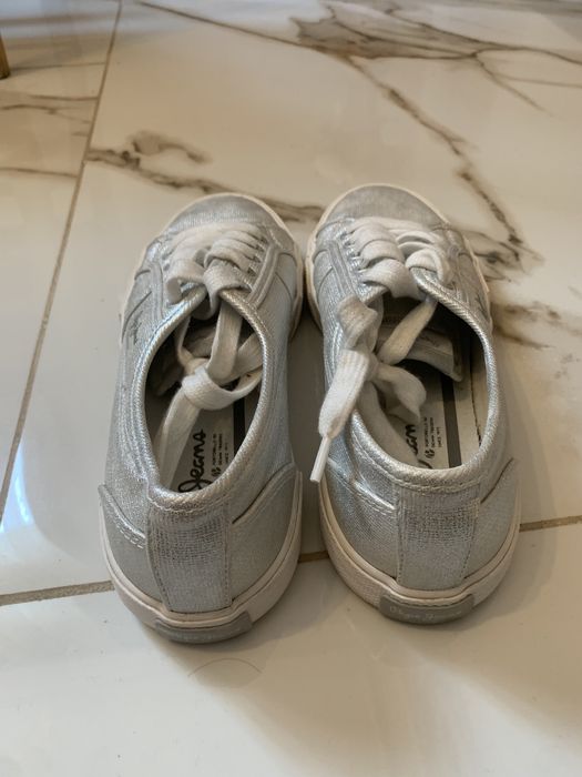 Дамски кецове/ Гуменки Pepe Jeans Brady сребристи  38 номер