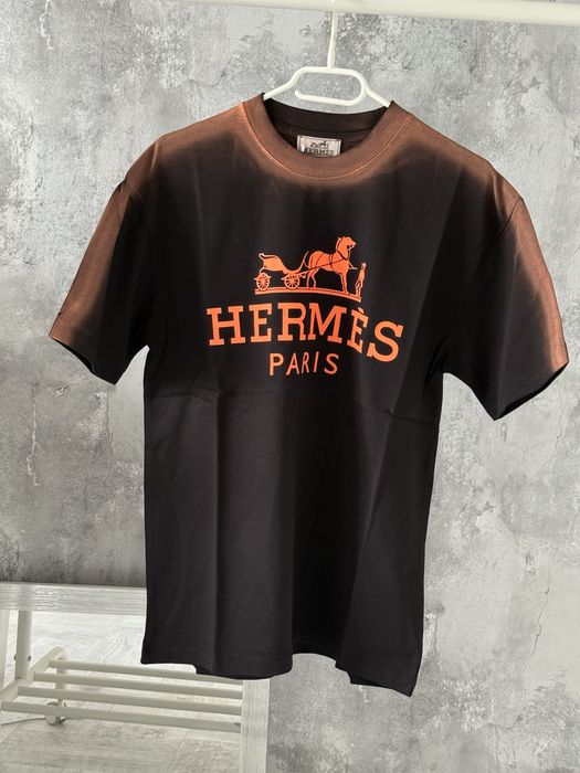 Tricou Hermes LV OFF White palm angels