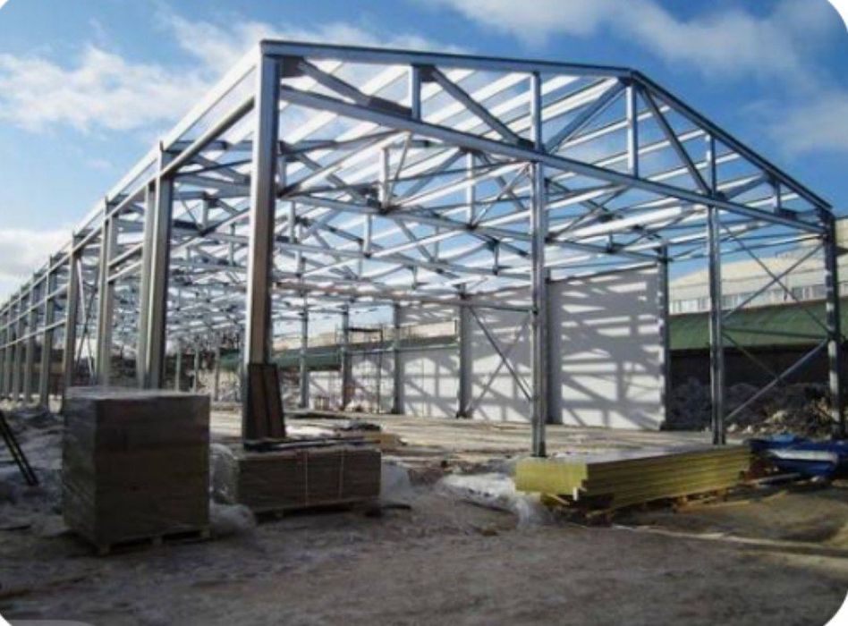 Изготовление Ангар, Навесы, крыши, фермы лексан профнастил, поликарбон
