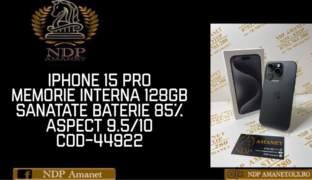 NDP Amanet Braila Iphone 15 Pro( 44922)