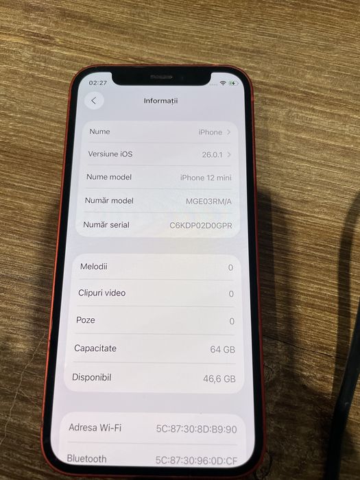 Iphone 12 mini -64 GB, red-Garantie