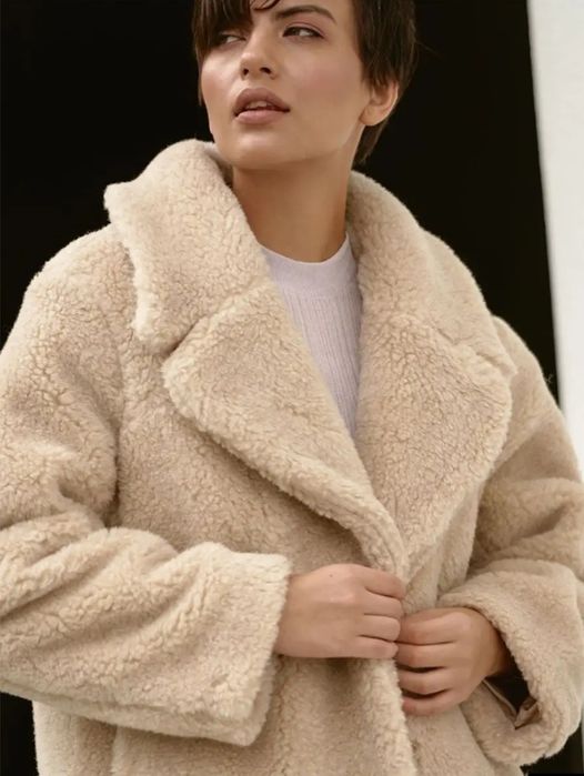 Шуба Чебурашка натуральная шерсть