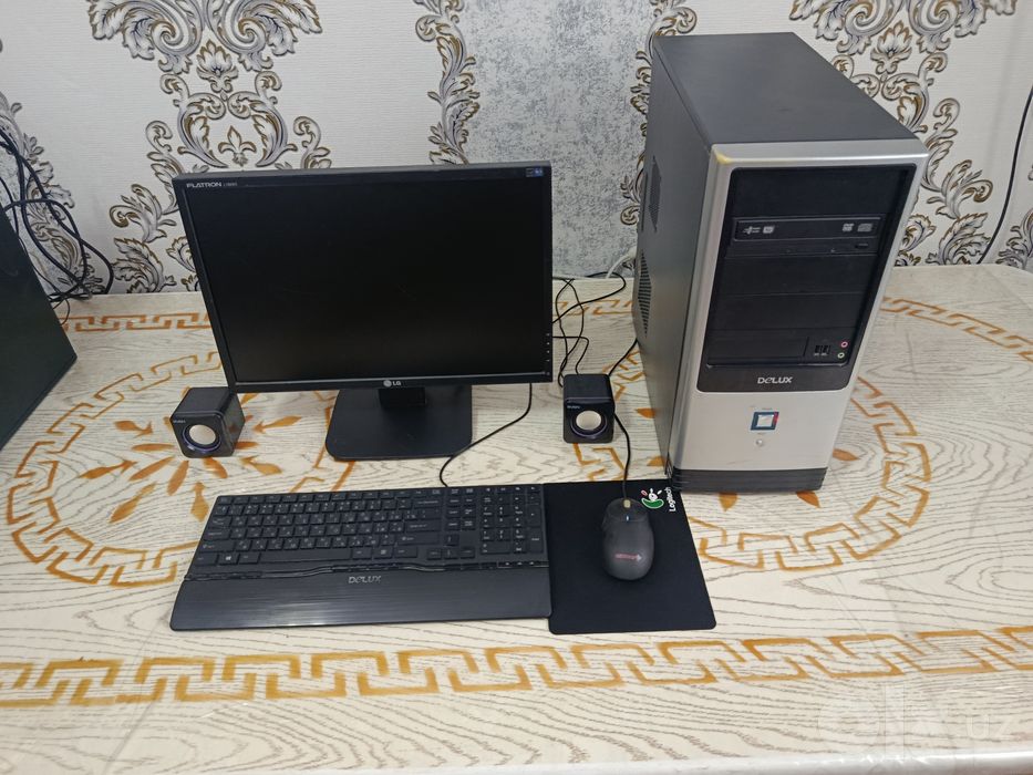 Kompyuter damashniy arzon sotiladi. LG komplekt