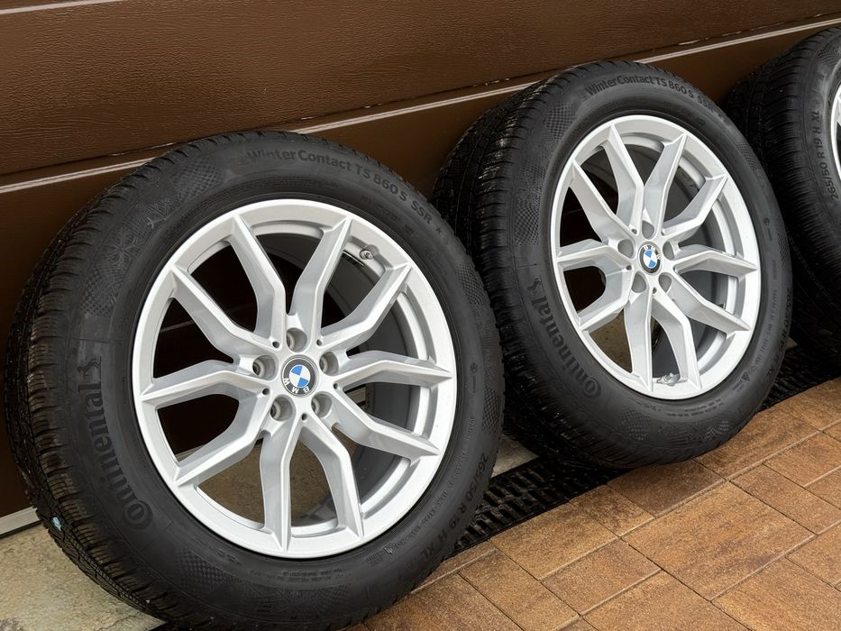 Roti complete iarnă BMW X5 X6 G05 G06 — Jante OE Style 734 + Continental WinterContact 265/50 R19